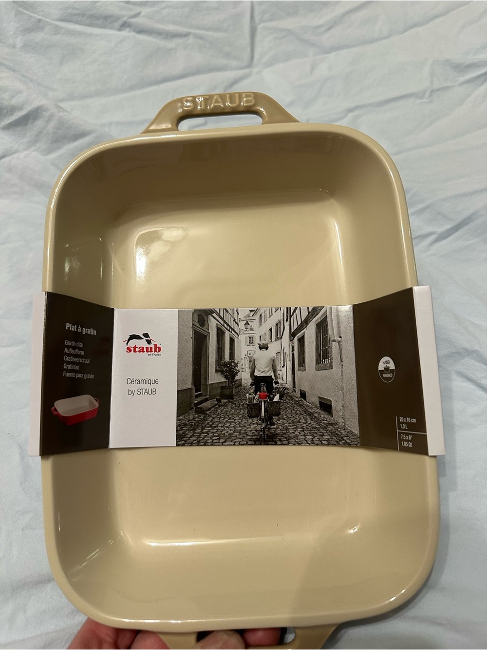 Staub Cream Rectangular Ceramic Baking Dish